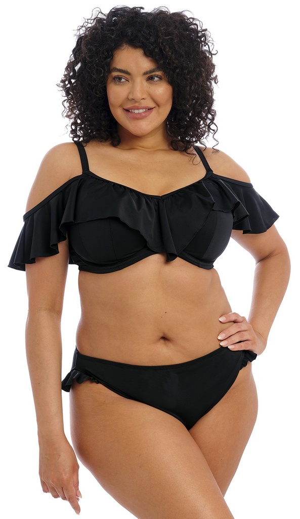 Bas de Bikini Slip avec volant ELOMI "Plain Sailing" ES7288 - Noir BLK (42)