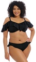 Bas de Bikini Slip avec volant ELOMI "Plain Sailing" ES7288 - Noir BLK
