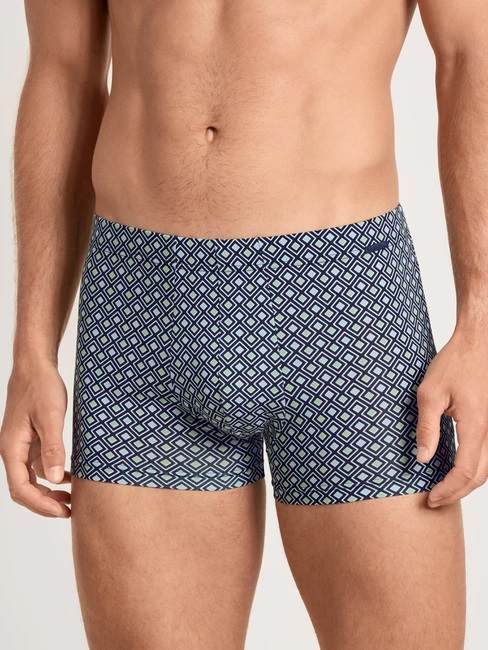 Boxer homme fantaisie coton CALIDA "Grafic Cotton" 26981 - Dark Sapphire 479