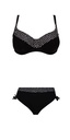 Bikini Corbeille Bonnet Profond et Slip Coulissant ANTIGEL "La Muse Dolce Vita" FBB3586 + FBB0686 - Noir Pois 12041 (90, D)