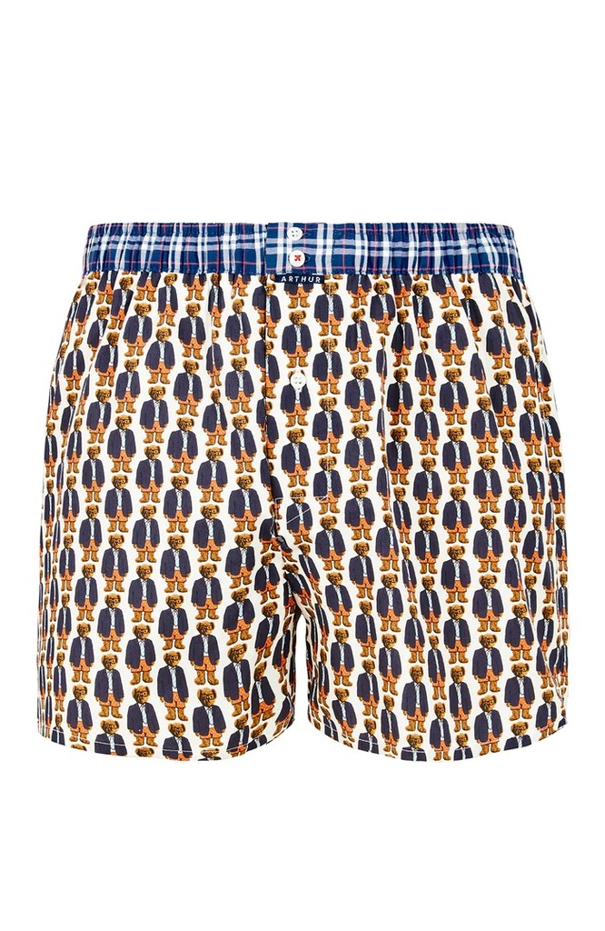 Caleçon américain homme avec maintien 100% coton bio ARTHUR "Le Club" CSP - Blanc CL1040