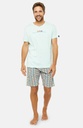 Pyjama Short 100% coton bio ARTHUR "2 Chevaux" PAU - Multicolore 2CVE23