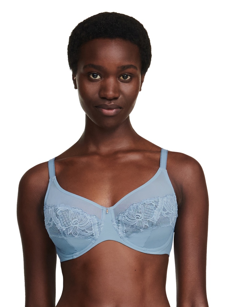 Soutien-gorge armaturé très enveloppant CHANTELLE "Orangerie Dream" C17Q10 - Mist 0E9