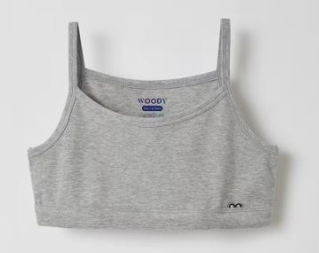 Brassière en coton WOODY SPT-Z - Gris mélange 121 (10ANS)