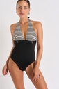 Maillot LIVIA "Roxane Alliage" - Noir ZH001