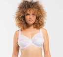 Soutien-gorge avec armatures en 3 parties emboitant LOUISA BRACQ "Julia" 477-01 - Blanc BLC