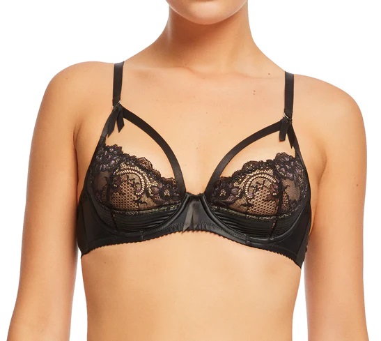 Soutien-gorge avec armatures DITA VON TEESE "Madame X" D58945 - Noir (85, B)