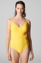 Maillot une pièce avec coques SIMONE PERELE "Dune" 1DXB11 - Jaune Mimosa 203