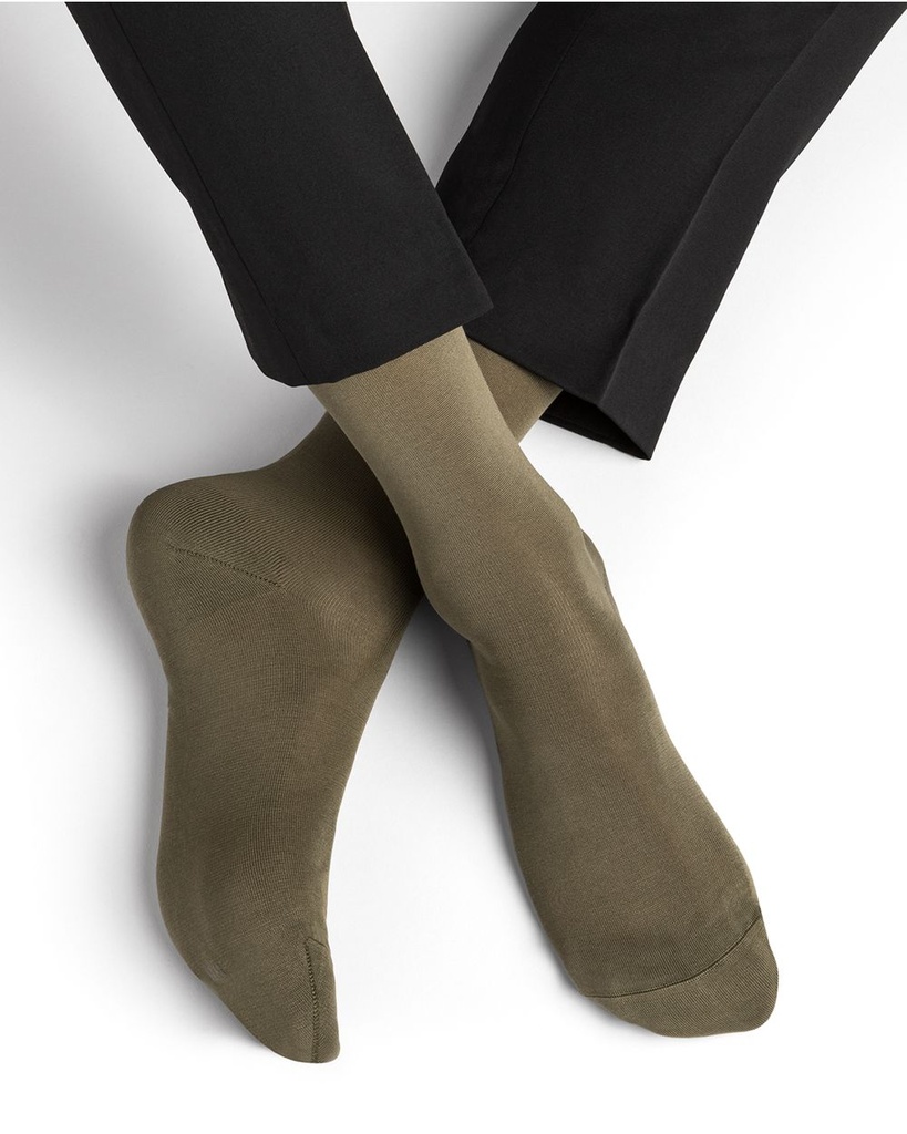 Chaussettes Homme Fines BLEU FORET "Fil d'Ecosse 100%" HFM2719 - Lichen GP1