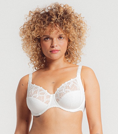 Soutien-gorge armatures en 3 parties emboitant LOUISA BRACQ "Julia" 477-01 - Nacre NCR