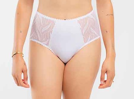 Culotte taille haute LOUISA BRACQ "Julia" 477-50 - Blanc BLC