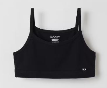 Brassière en coton WOODY SPT-Z - Noir 199 (10ANS)
