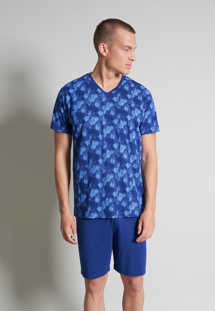 Pyjama short CECEBA 31174 - Bleu Imprimé 4012 (S)