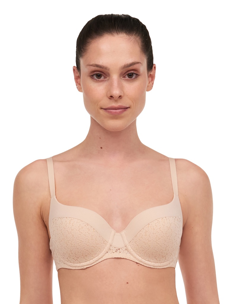 Soutien-gorge à coques CHANTELLE EASY FEEL "Norah" C13F90 - Beige Doré 01N