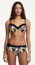 Bas de Bikini taille Haute FEMILET "Honduras" FS1140 - Feuilles Multicolores 0LP