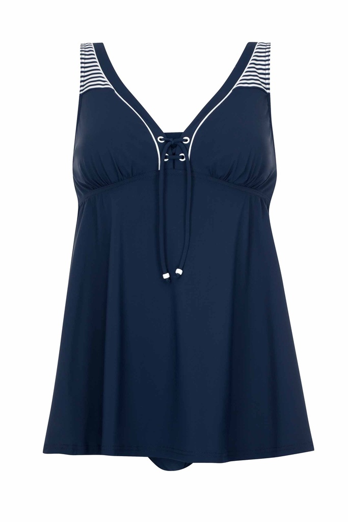 Tankini paddé sans armatures SUNFLAIR 78022 - Marine et Blanc 2601