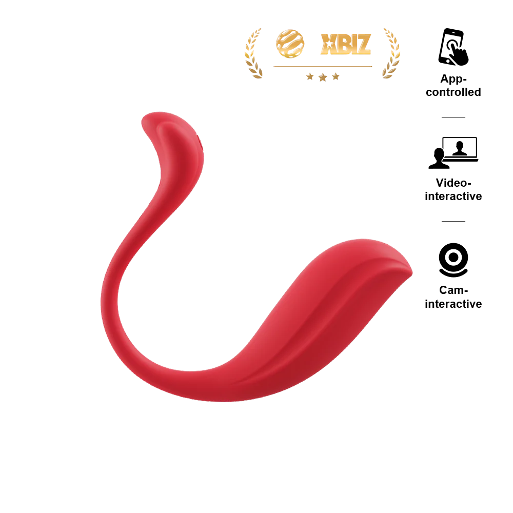 Œuf vibrant controlé via app & connection aux films X SVAKOM "Phoenix Neo 2" - Rouge