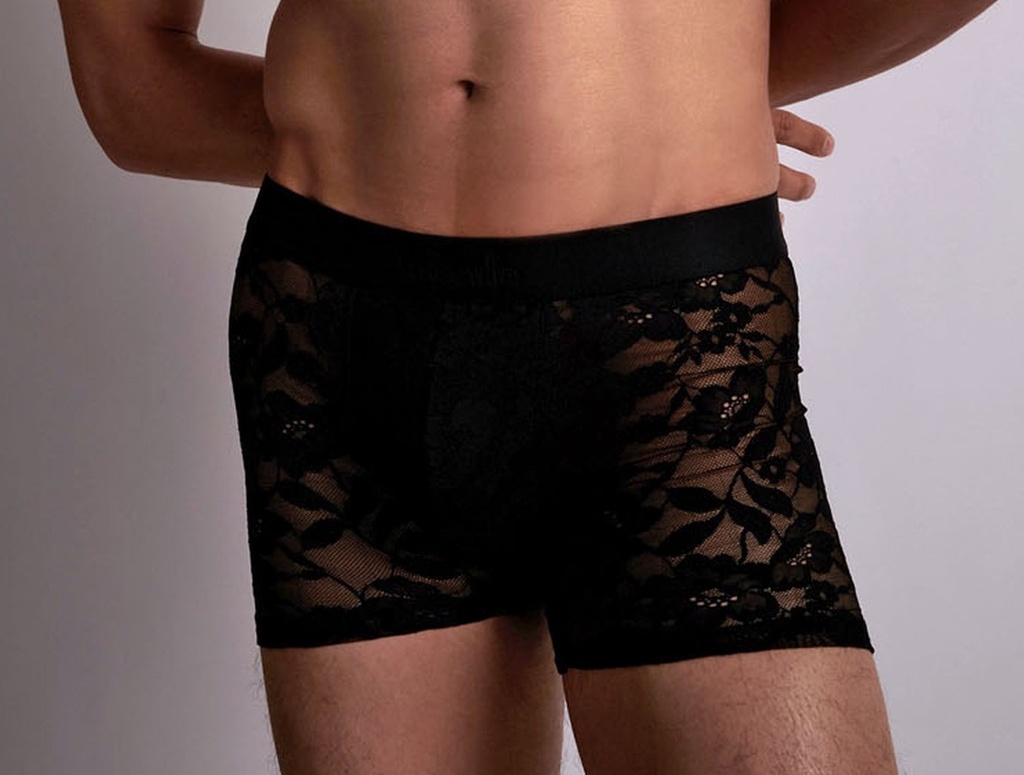 Boxer Homme AUBADE "Aubade Men" XB78S - Noir LACE