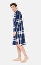 Chemise de nuit en pilou ARTHUR "Grand-Père" CGP - Marine Big Carreaux MAXXH23