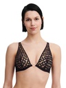 Soutien-gorge armaturé plongeant CHANTELLE "MetallX" C02G10 - Noir 011