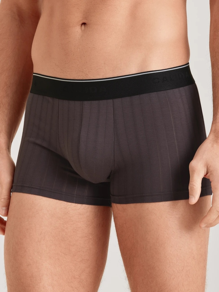 Boxer homme 94% coton respirant & anti-odeurs CALIDA "Pure & Style" 26686 - Shale Grey 947 (S)