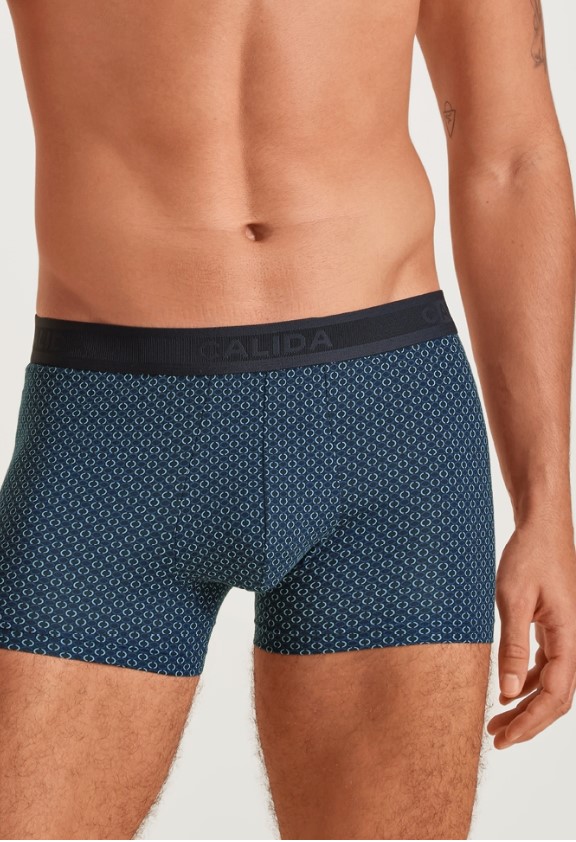 Boxer homme fantaisie coton CALIDA "Focus Trend 4" 26882 - Sodalite Blue 409 (S)