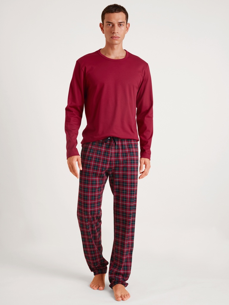 Pyjama homme longues manches CALIDA "Family & Friends" 41789 - Rio Red 167 (S)