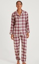 Pyjama dame boutonnée longues manches CALIDA "Holiday Dreams" 42434 - Rio Red 167