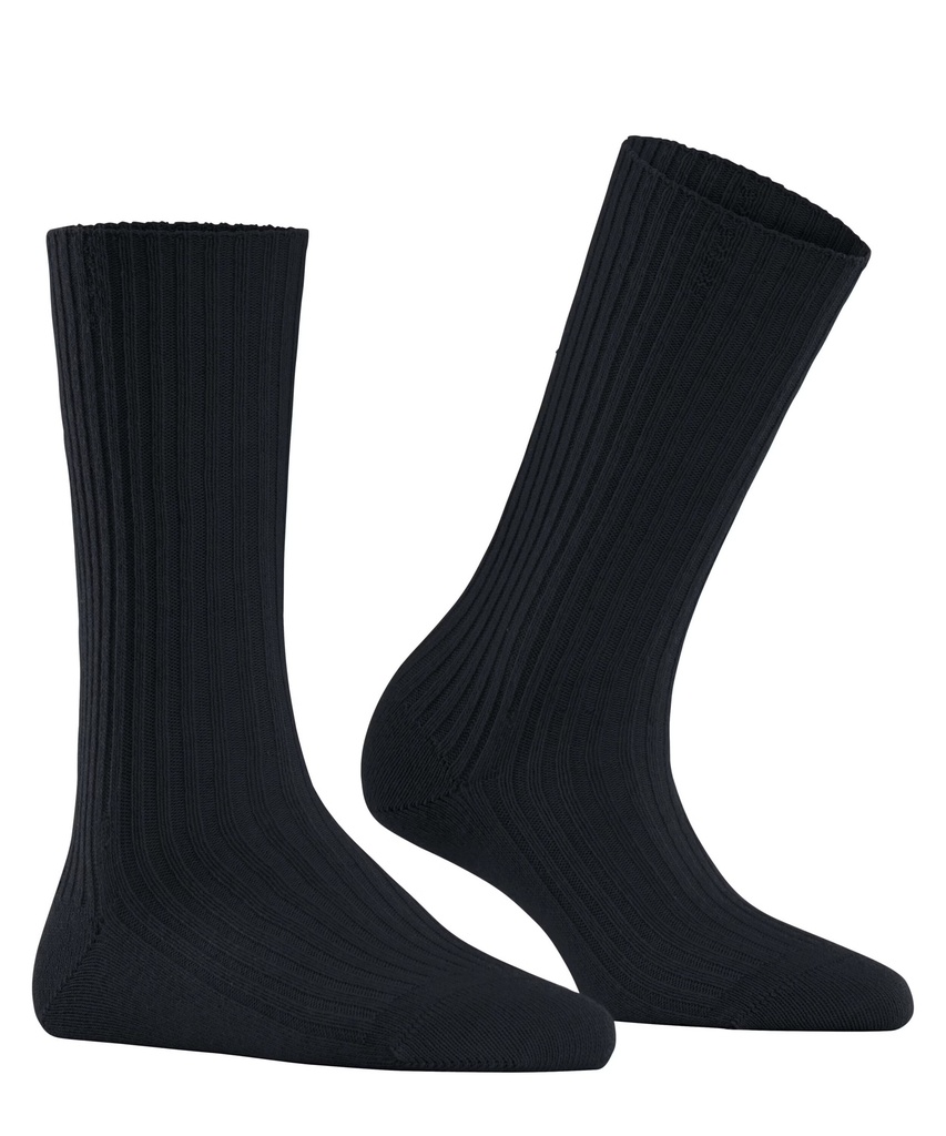 Chaussettes laine&cachemire dame FALKE "Cosy Wool Boot" 46590 - Black 3009