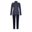 Pyjama long dame avec fermeture éclair RINGELLA "Look Haut de Gamme" 3518208 - Bleu nuit 286