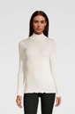 Sous pull à côte laine & soie OSCALITO 3429 - Ivoire 012