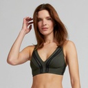 Soutien-gorge triangle sans armature LOU "Caresse" 1D350 - Kaki 059