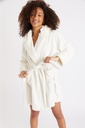 Peignoir court en polar BANANA MOON "Pilo Zarela" -  Ecru JMW11