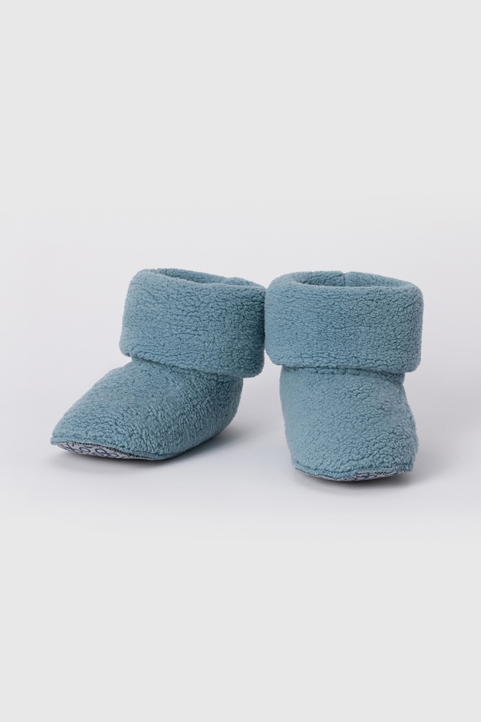 Pantoufles bottes en polaires WOODY 232-10-BOO-M - Bleu Glacier 177 (37/40)