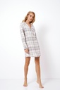 Chemise de nuit dame boutonné 100% coton ARUELLE "Avery" AR-AVER-N - Beige
