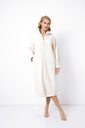 Robe de chambre dame long avec fermeture éclair ARUELLE "Toni" AR-TONI-B - Ecru