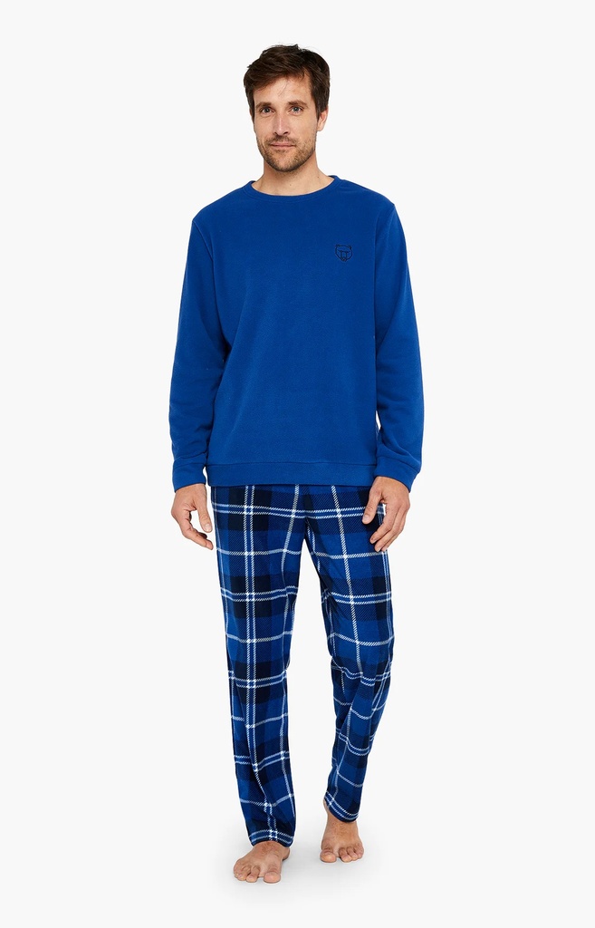 Pyjama long homme Polaire ARTHUR "Ralf" ERN - Marine RALFH23 (M)