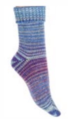 Chaussettes femme 50%laine CRONERT 15402 - Cobalt Mix 1897