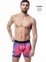 Boxer homme fantaisie microfibre avec maintien intérieur LOIC HENRY "Identity" KBI039X - Heart