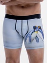 Boxer homme fantaisie microfibre avec maintien intérieur LOIC HENRY "Identity" KBI079X - Manchot