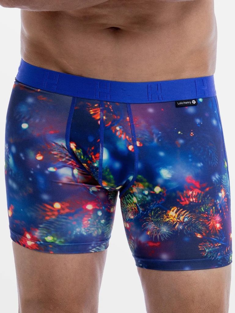 Boxer homme fantaisie microfibre avec maintien intérieur LOIC HENRY "Identity" KBI088X - Lights
