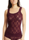 Top sans manches dentelle stretch HANKY PANKY "Classic Cami" 1390L - Dried Cherry Red DCHR (S)