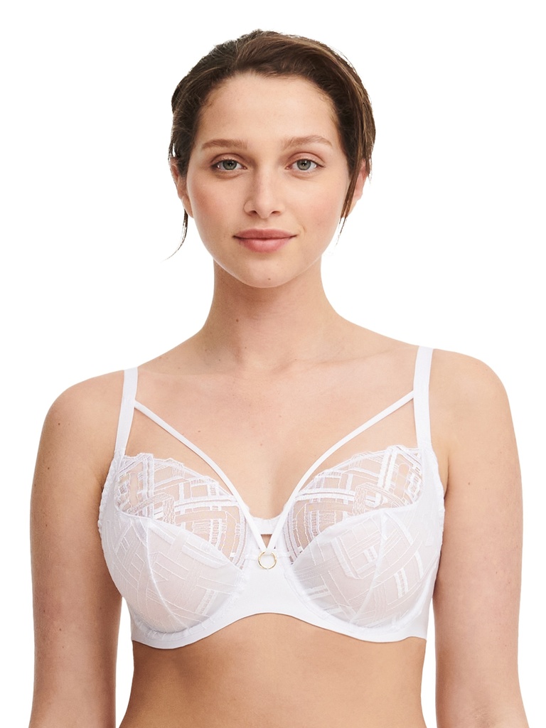 Soutien-gorge armaturé enveloppant CHANTELLE "Graphic Support" C21S10 - Blanc 010