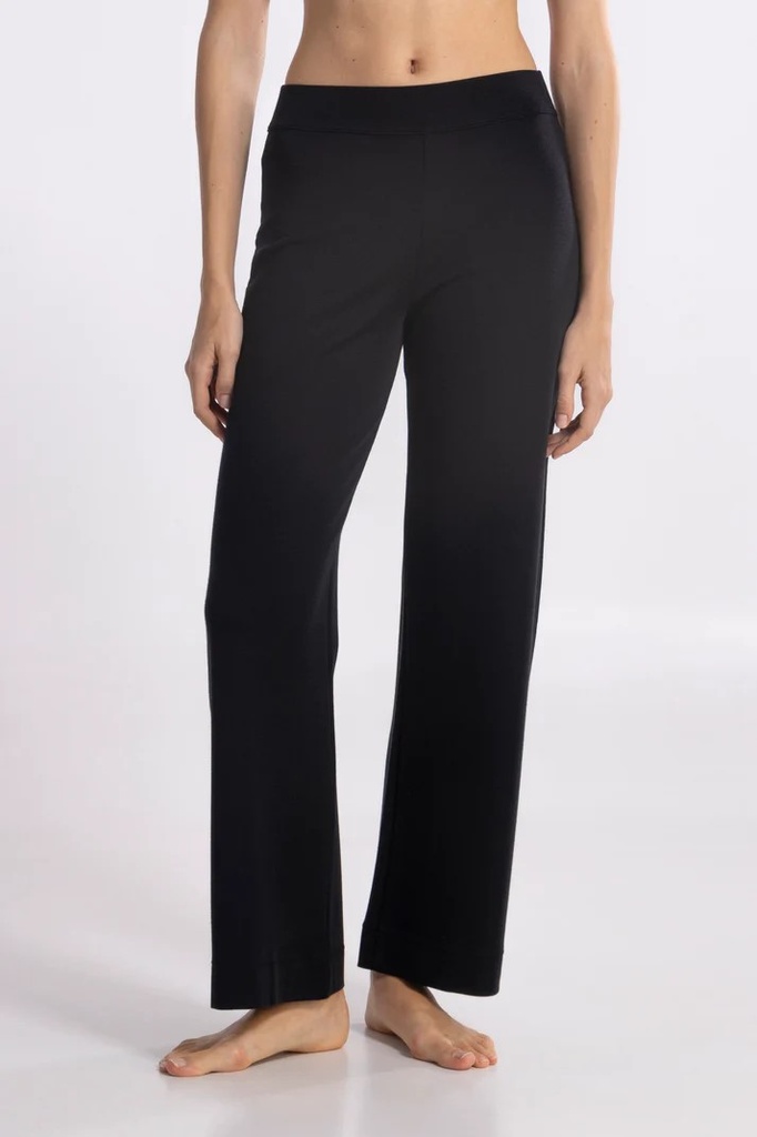 Pantalon laine & soie OSCALITO 5681 - Noir 020