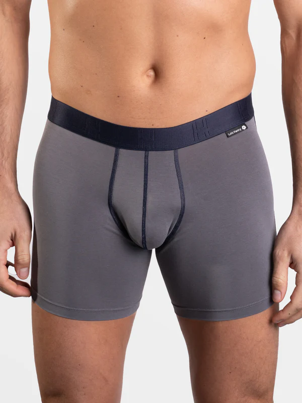 Boxer homme coton avec maintien intérieur LOIC HENRY "Every-D" KBD001GD - Gris