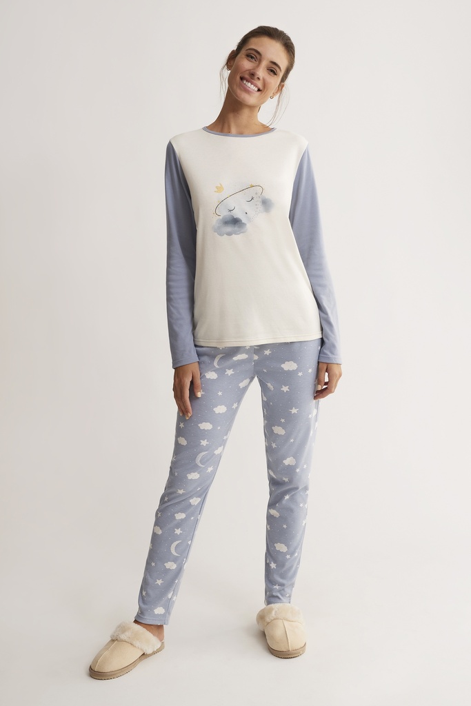 Pyjama polar PROMISE N17083 - Bleu ciel 9BK (S)