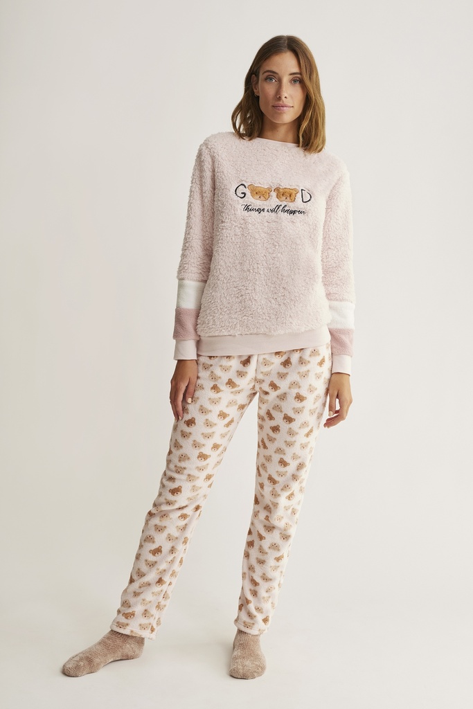 Pyjama polar PROMISE N17192 - Rose 003
