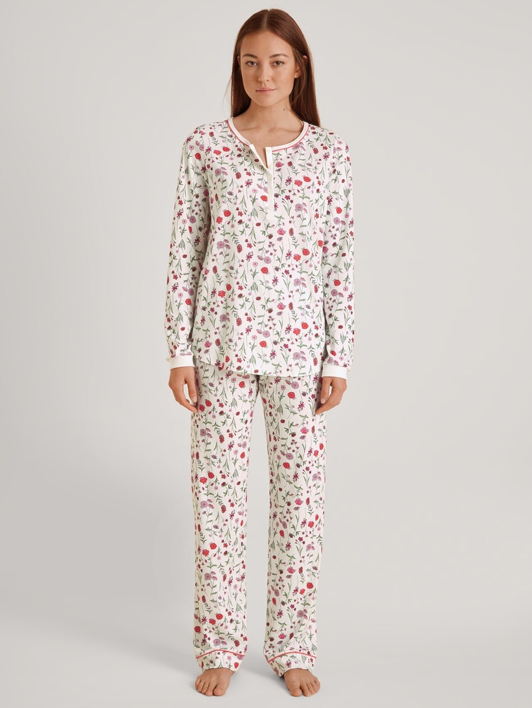 Pyjama long dame CALIDA "Sweet Dreams" 40336 - Porcelain 125