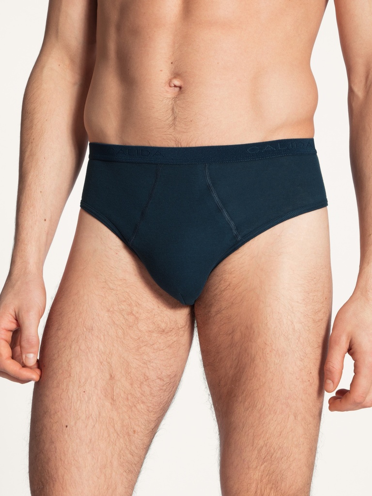 Slip homme 100% coton CALIDA "Cotton 1:1" 24310 - Marine 883 (S)