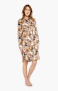 Chemise de nuit femme patte de boutonnage 100% coton ARTHUR "Teddy" CGF - Noisette TEDDH23